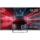 Beko B 955 C AI Ultra HD 4K TV, siyah çerçeveli ekranda kırmızı otomobil görüntüsüyle QLED ekranı gösteriyor