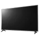 LG 75UM7110PLB 75 inç Ultra HD 4K LED televizyon, genel siyah ön panel görünümü