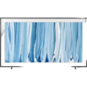 Samsung 75LS03HW Ultra HD 4K QLED televizyon, ince çerçeveli ekranda mavi sanat görüntüsü