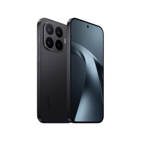 Siyah Xiaomi 17T akıllı telefon, ince çerçeveli ekranı ve çoklu arka kamera tasarımıyla önden ve arkadan görünüm