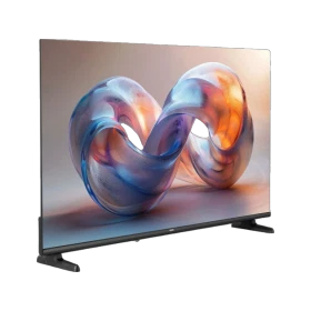 Vestel 43UT9760 Ultra HD 4K LED televizyon, ince çerçevesi ve renkli ekran görüntüsüyle önden görünür
