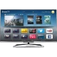 Philips 55PFL6198K Full HD LED televizyon ekranında SmartTV uygulama menüsü görünen siyah model.