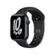 Apple Watch Nike Series 7 Cellular 45 mm akıllı saat, Gece Yarısı alüminyum kasa ve Nike spor kordon