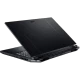 Acer Nitro 5 AN517-55 siyah oyuncu laptop, yarı açık kapaklı arkadan çapraz açıyla görünüm