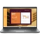 Dell Latitude 5550 iş ve ofis laptopu gri renkli, açık ekranında sunum grafikleri görünen ön görünüm
