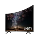 Samsung 65RU7300 Ultra HD 4K LED TV, siyah ekranda UHD TV yazısı ve uzay manzarası görünüyor