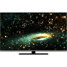 Vestel 55O9800TT Ultra HD 4K OLED televizyon, ince çerçeveli ekranında galaksi görüntüsüyleդրբեջ