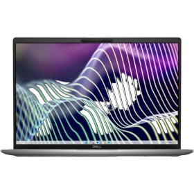 Dell Latitude 7640 N009L764016U gri iş ve ofis laptopu; çoklu renkli ekran arayüzü açık görünüyor
