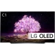 LG OLED83C14LA Ultra HD 4K OLED televizyon; ekranda ağaç ve yıldızlı manzara, genel renk tasarım