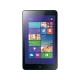 Lenovo ThinkPad 8 3G siyah tablet ekranda Windows arayüzü ile ofis kullanımı için vitrin görseli