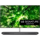 LG OLED65W8PLA Ultra HD 4K OLED televizyonun ekranında canlı yeşil doğa görüntüsü, genel renk tasarımı