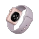 Apple Watch Sport 38 mm pembe altın alüminyum kasa ve lavanta spor kordonlu akıllı saat