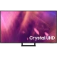 Samsung 55AU9000 Ultra HD 4K LED televizyon ekranında Crystal UHD yazısı görünen vitrin görseli