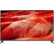 LG 55UM751C0ZA Ultra HD 4K LED televizyon; canlı kırmızı görseller ve ince çerçeveyle vitrinde sergileniyor