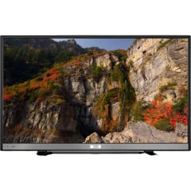 Beko B40-LB-6436 Full HD FHD TV, siyah çerçeveli ekranında kayalık doğa manzarası gösteriliyor