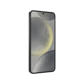 Samsung Galaxy S24 Plus siyah akıllı telefon, ince çerçeveli ekran ve ön kamera deliğiyle önden görünüm