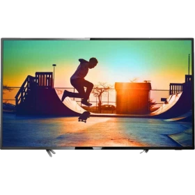 Philips 65PUS6162 Ultra HD 4K LED televizyon, siyah çerçeveli, çocuk parkı manzaralı ekran görünümü