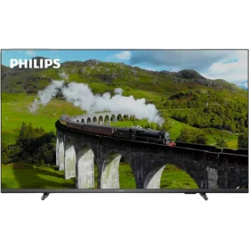 Philips 43PUS7608 Ultra HD 4K LED televizyon, ekranda tren manzarası; genel renkli vitrin ürünü