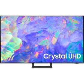 Samsung 75CU8500 Ultra HD 4K LED televizyon vitrin görseli, Crystal UHD yazılı renkli ekran, genel renk