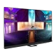 Philips 55OLED908 Ultra HD 4K OLED televizyon, canlı renklerle şehir manzarası ekranında görünüyor