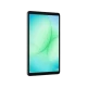 Samsung Galaxy Tab A11 gümüş renkli öğrenci tableti, ön yüz ekranı açık ve kavisli tasarım görünümü