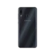 Samsung Galaxy A30 siyah akıllı telefonun arka yüzü, çift kamera ve parmak izi sensörü detayı