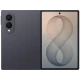 Samsung Galaxy Z Fold8 gri akıllı telefonun arka ve kapak ekranı görünümleri, çift kamera modülü ile