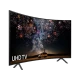 Samsung 65RU7300 Ultra HD 4K LED televizyon, siyah çerçeveli ekranda UHD TV sahnesi