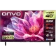 Onvo 40VQ80F3FA 40 inç Full HD QLED LED televizyon, siyah çerçeveli ekran ve ayaklarıyla