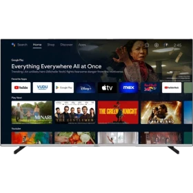Vestel 65UA9540 Ultra HD 4K LED televizyon, siyah çerçeveli ekranda akıllı TV arayüzüyle gösteriliyor