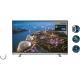 Grundig 55 VLX 8586 BP Ultra HD 4K LED televizyon, şehir manzarası gösteren ince çerçeveli ekran