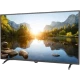 Axen 43 inç 3D uydu alıcılı Full HD LED TV, manzara görüntüsü ve ince siyah çerçevesiyle önden görünür