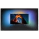 Philips 55OLED803 Ultra HD 4K OLED televizyon siyah ekranda renkli manzara görüntüsü, genel renk