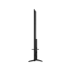 Vestel 70QA9700 Ultra HD 4K QLED televizyonun siyah renkli ince yan profili ve standı