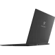 Casper Excalibur G915.240H-DF60R-C siyah oyuncu laptop, yan görünüm ve Excalibur logosu önde görülüyor