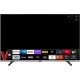 Vestel 55U9730 Ultra HD 4K LED televizyon, siyah ekranında akıllı TV uygulama menüsüyle önden görünüm