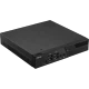 Asus Mini PC PB40-BC178ZV siyah masaüstü bilgisayar, kompakt kasa ve ön bağlantı noktalarıyla önden görünüm