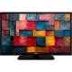 Vestel 24H8540 HD Ready LED televizyon, renkli mozaik ekran görüntüsü ve siyah çerçevesiyle önden görünüm‑