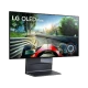 LG OLED Flex 42LX3Q6LA Ultra HD 4K OLED televizyon; sürükleyici sürüş sahnesiyle şık ekran görünümü