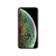 Apple iPhone XS Max siyah akıllı telefon, ön yüz ekran görünümüyle vitrin çekimi