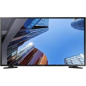 Samsung 40M5000 Full HD FHD LED televizyon ekranında şehir manzarası, genel renk vitrin görünümü