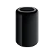 Apple MacPro MQGG2TU A siyah, silindirik tasarımlı masaüstü bilgisayar gövdesi
