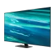 Samsung 55Q80A Ultra HD 4K QLED televizyon, genel renk seçeneğiyle ince tasarım ve canlı ekran görüntüsü