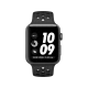 Apple Watch Nike+ Series 2 38 mm uzay grisi kasa, antrasit siyah spor kordon ve dijital ekran