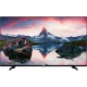 Vestel 43UA9600 Ultra HD 4K LED televizyon, siyah çerçeveli geniş ekran tasarımıyla manzara yayını gösteriyor