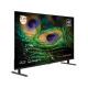 Grundig 50 GQ 750A Ultra HD 4K QLED LED televizyon, siyah çerçeveli ve tavus kuşu tüyü görüntülü