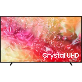 Samsung 50DU7000 Ultra HD 4K LED televizyon, Crystal UHD yazılı canlı renkli ekran görünümü