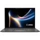 MSI Prestige 13 AI+ A3MG-039TR iş ve ofis laptopu, Platinum renkli şık tasarım ve arka aydınlatmalı ekran görünümü
