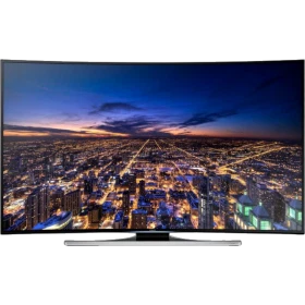 Samsung 65HU8200 Ultra HD 4K LED TV, gece şehir manzaralı ekrana sahip 65 inç vitrin modeli