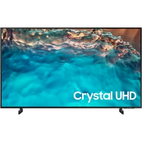Samsung 65BU8100 Ultra HD 4K LED televizyon; Crystal UHD ekranında canlı mavi su efekti gösterir.